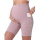 Pregnant Women Casual Solid Color Sports Yoga Shorts Pregnant Women Casual Solid Color Sports Yoga Shorts