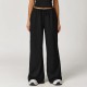 Women Casual Solid Color Wide-Leg Loose Drawstring Sports Pants Women Casual Solid Color Wide-Leg Loose Drawstring Sports Pants