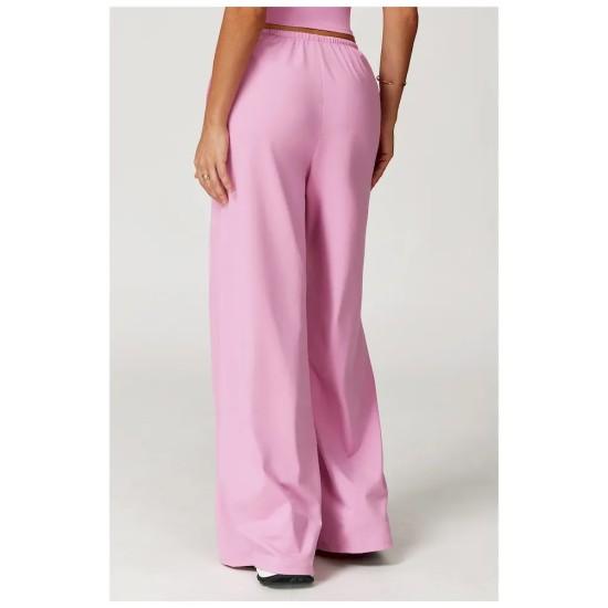 Women Casual Solid Color Wide-Leg Loose Drawstring Sports Pants Women Casual Solid Color Wide-Leg Loose Drawstring Sports Pants
