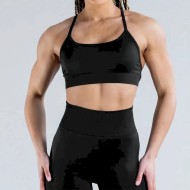 Women Casual Solid Color Seamless Backless Yoga Bra