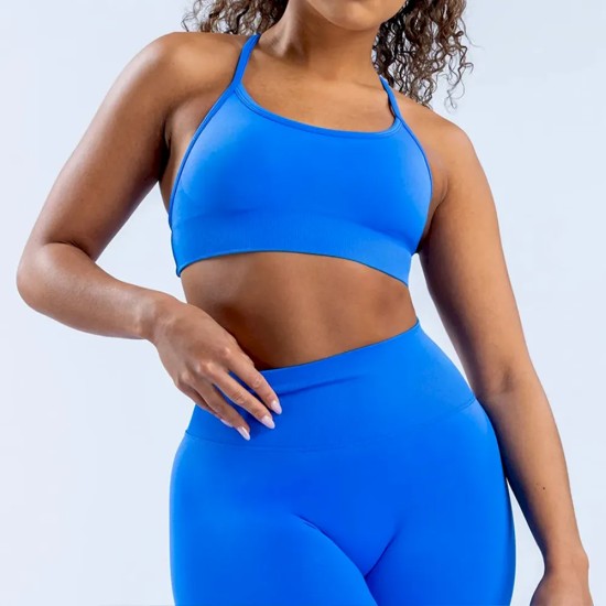 Women Casual Solid Color Seamless Backless Yoga Bra Women Casual Solid Color Seamless Backless Yoga Bra