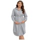 Pregnant Women Fashion Casual Stripe Lapel Long Sleeve Single Breasted Dress Pregnant Women Fashion Casual Stripe Lapel Long Sleeve Single Breasted Dress