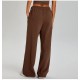 Women Fashion Casual Solid Color Loose Drawstring Wide-Leg Sports Pants Women Fashion Casual Solid Color Loose Drawstring Wide-Leg Sports Pants