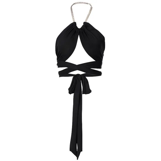 Women Sexy Neck Strap Cropped Top Women Sexy Neck Strap Cropped Top